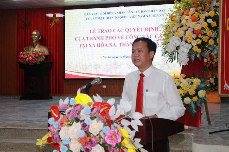 Công bố quyết định thành lập xã Hòa Xá: Tạo nền tảng tổ chức chính quyền vững mạnh từ cơ sở- Ảnh 2.