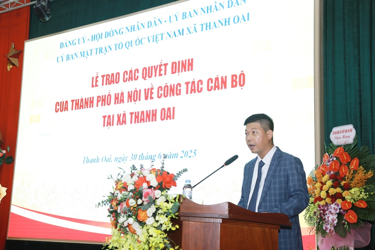 Đồng chí Bùi Hoàng Phan giữ chức Bí thư Đảng ủy, Chủ tịch HĐND xã Thanh Oai- Ảnh 4.
