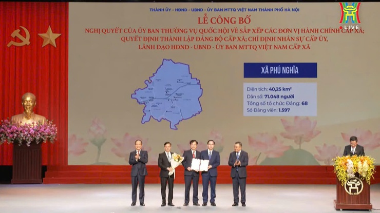 Danh sách Bí thư Đảng ủy, Chủ tịch UBND 126 xã, phường mới của Hà Nội- Ảnh 2.