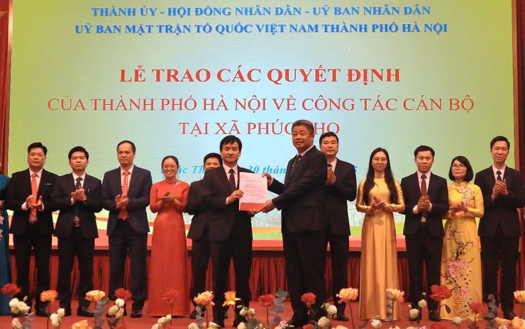 Công bố quyết định thành lập 3 xã: Phúc Thọ, Phúc Lộc và Hát Môn- Ảnh 5.