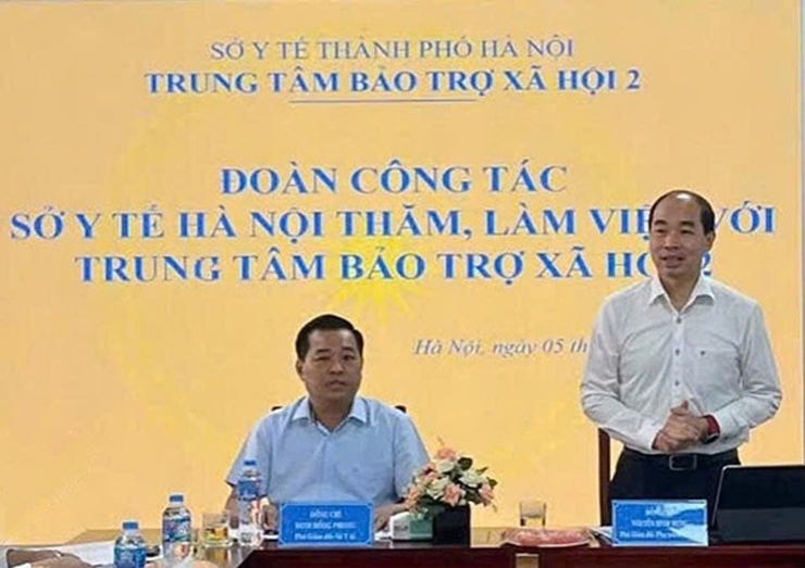 Lãnh đạo Sở Y tế Hà Nội thăm và làm việc tại Trung tâm Bảo trợ xã hội 2 Hà Nội- Ảnh 1.