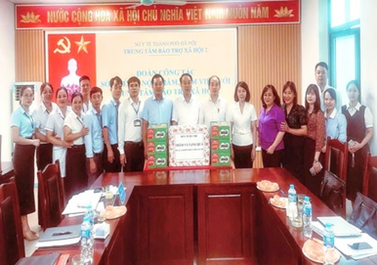 Lãnh đạo Sở Y tế Hà Nội thăm và làm việc tại Trung tâm Bảo trợ xã hội 2 Hà Nội- Ảnh 4.