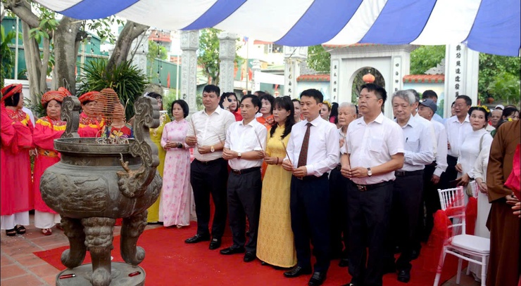 Lễ công bố Quyết định Cây di sản Việt Nam và Bằng công nhận Cây Mít, Cây Đa, Cây Bồ đề tại di tích lịch sử Quốc gia Đình, Đền Đông Thiên phường Vĩnh Hưng - Ảnh 9.