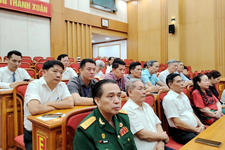 Khai mạc kỳ họp thứ nhất Hội đồng nhân dân phường Thanh Xuân khóa I, nhiệm kỳ 2021-2026- Ảnh 6.