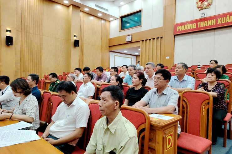 Khai mạc kỳ họp thứ nhất Hội đồng nhân dân phường Thanh Xuân khóa I, nhiệm kỳ 2021-2026- Ảnh 7.
