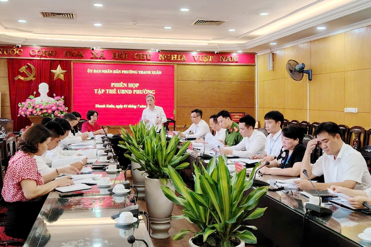Phường Thanh Xuân: “Rõ người, rõ việc, rõ trách nhiệm, rõ tiến độ” trong thực hiện nhiệm vụ- Ảnh 1.