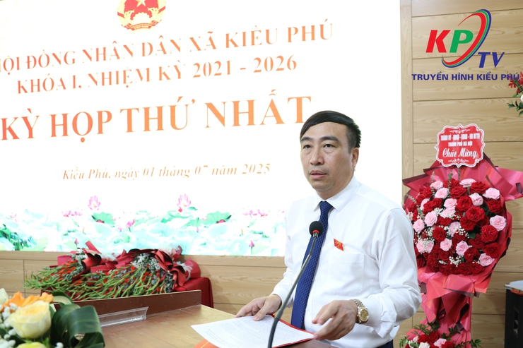 Hội đồng nhân dân xã Kiều Phú tổ chức kỳ họp thứ nhất, khóa I, nhiệm kỳ 2021-2026- Ảnh 3.