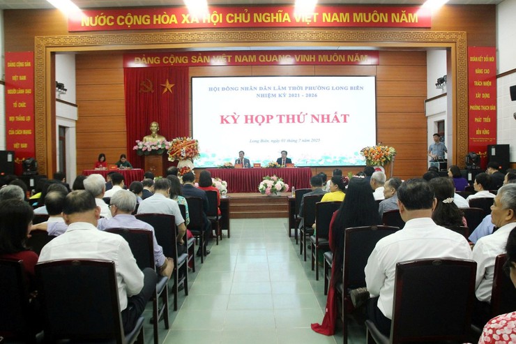 Hội đồng nhân dân lâm thời Phường Long Biên, nhiệm kỳ 2021-2026 tổ chức thành công kỳ họp thứ nhất- Ảnh 2.