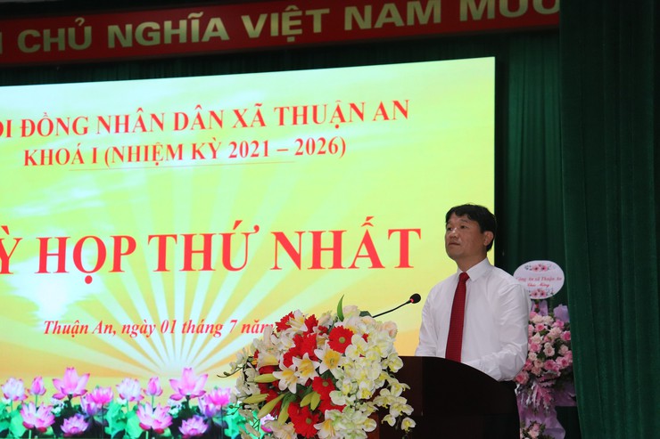 Kỳ họp thứ Nhất- HĐND xã Thuận An khóa I, nhiệm kỳ 2021–2026 thành công tốt đẹp- Ảnh 2.
