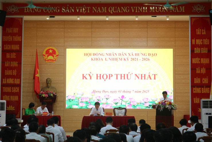 Kỳ họp thứ nhất HĐND xã Hưng Đạo Khóa I, Nhiệm kỳ 2021 – 2026- Ảnh 3.