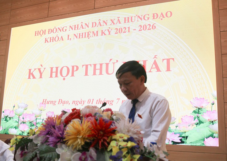 Kỳ họp thứ nhất HĐND xã Hưng Đạo Khóa I, Nhiệm kỳ 2021 – 2026- Ảnh 4.
