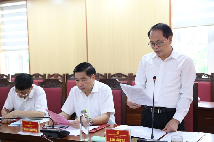 Hội nghị lần thứ nhất Ban Chấp hành Đảng bộ xã Quang Minh - Ảnh 2.