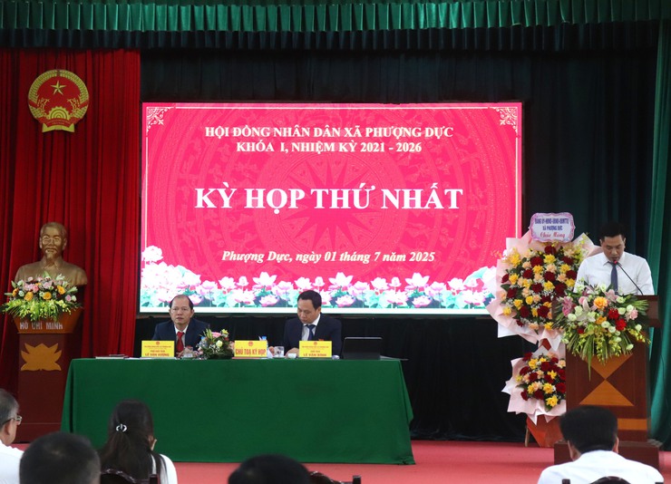 HĐND xã Phượng Dực tổ chức kỳ họp thứ nhất, khóa I nhiệm kỳ 2021-2026- Ảnh 1.