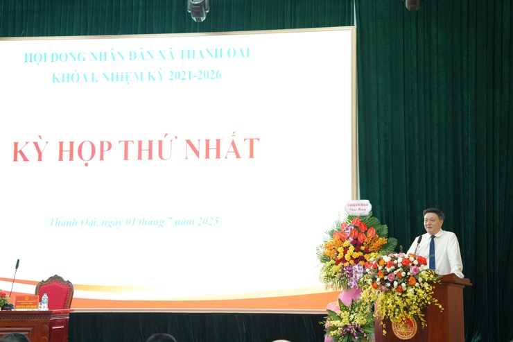 HĐND xã Thanh Oai kiện toàn tổ chức, vận hành bộ máy mới- Ảnh 9.