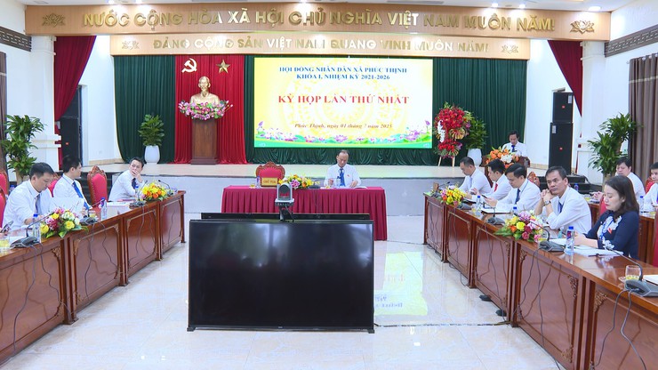 Kỳ họp thứ Nhất HĐND xã Phúc Thịnh nhiệm kỳ 2021 – 2026- Ảnh 1.