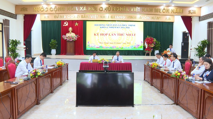 Kỳ họp thứ Nhất HĐND xã Phúc Thịnh nhiệm kỳ 2021 – 2026- Ảnh 3.