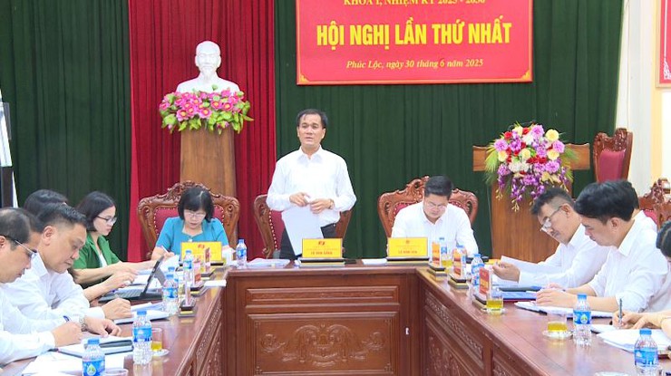 Ban Chấp hành Đảng bộ xã Phúc Lộc tổ chức Hội nghị lần thứ Nhất, khóa I, nhiệm kỳ 2025 - 2030- Ảnh 1.