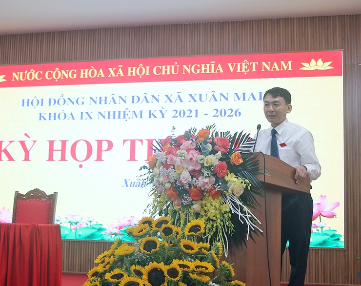 HĐND xã Xuân Mai tổ chức thành công Kỳ họp thứ nhất- Ảnh 2. HĐND xã Xuân Mai tổ chức thành công Kỳ họp thứ nhất- Ảnh 2.