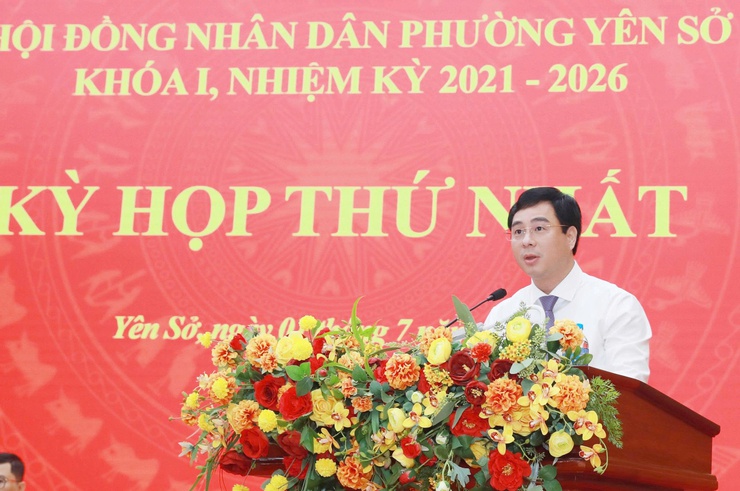 Phường Yên Sở: Khai mạc Kỳ họp thứ nhất HĐND lâm thời thông qua nhiều quyết sách quan trọng- Ảnh 2.