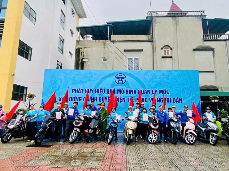 Phường Lĩnh Nam ra quân tuyên truyền về thành lập chính quyền 02 cấp- Ảnh 1.