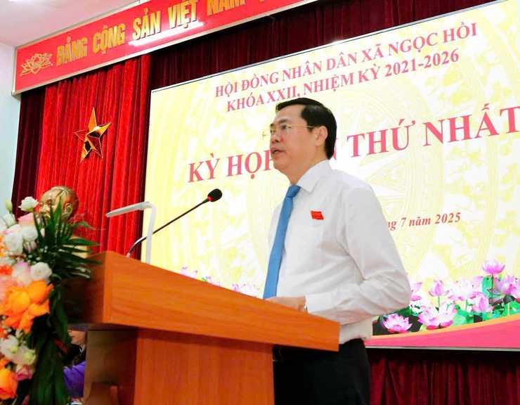 HĐND xã Ngọc Hồi tổ chức kỳ họp thứ nhất khóa XXII, nhiệm kỳ 2021 – 2026- Ảnh 6.