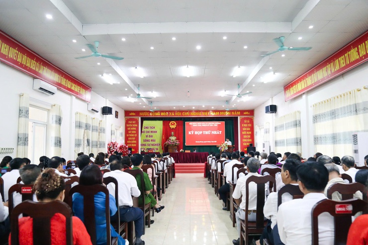 HĐND xã Chương Dương tổ chức kỳ họp thứ nhất khóa XXII, nhiệm kỳ 2021 - 2026- Ảnh 1.