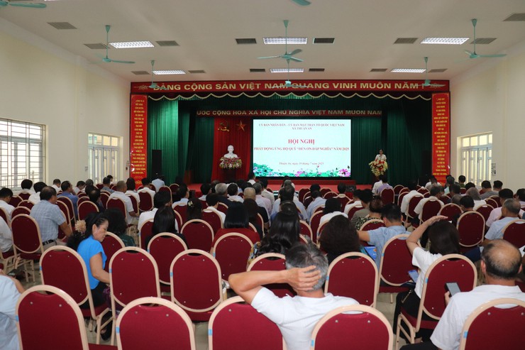 Xã Thuận An phát động ủng hộ quỹ “Đền ơn đáp nghĩa” năm 2025- Ảnh 1.