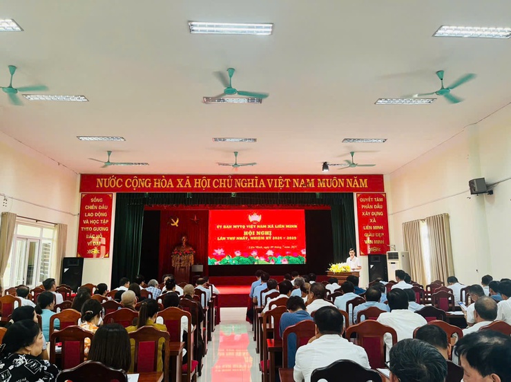 Hội nghị lần thứ Nhất Ủy ban MTTQ xã Liên Minh- Ảnh 1.