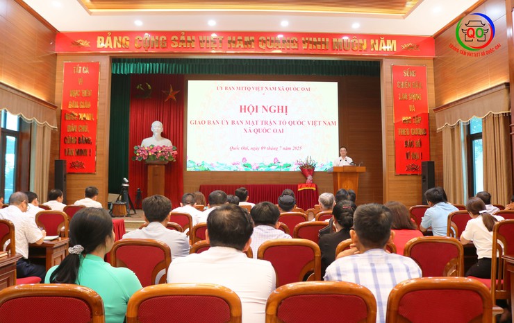 Mặt trận Tổ quốc xã Quốc Oai phát động thi đua cao điểm chào mừng Đại hội đại biểu Đảng bộ xã nhiệm kỳ 2025-2030- Ảnh 2.