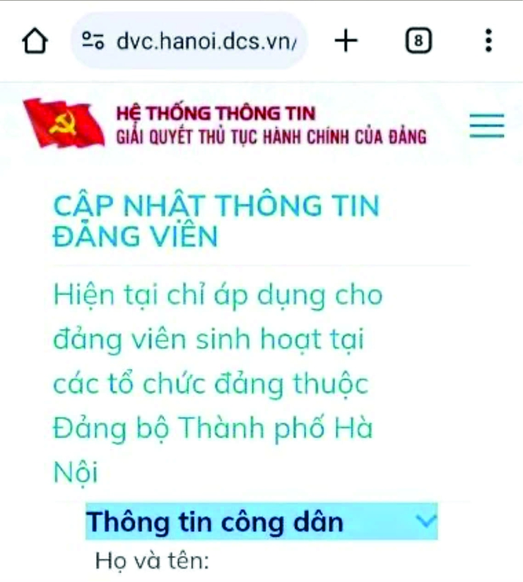 Đẩy mạnh tuyên truyền ứng dụng thực hiện các thủ tục hành chính của Đảng trên Cổng dịch vụ công Quốc gia- Ảnh 5.