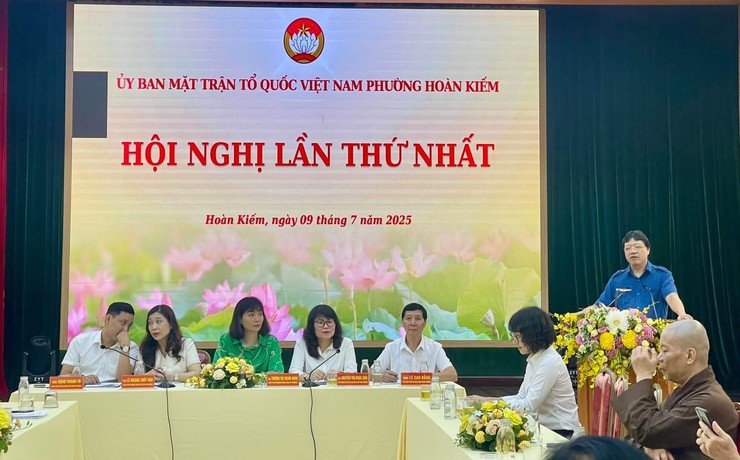 Hội nghị lần thứ nhất Ủy ban MTTQ Việt Nam phường Hoàn Kiếm- Ảnh 9.