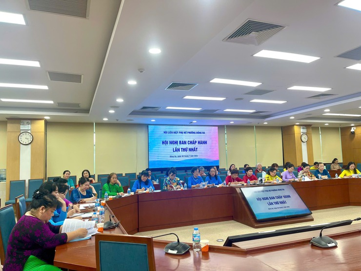 Hội nghị Ban Chấp hành, Ban Thường vụ Hội Liên hiệp phụ nữ phường Đống Đa- Ảnh 1.