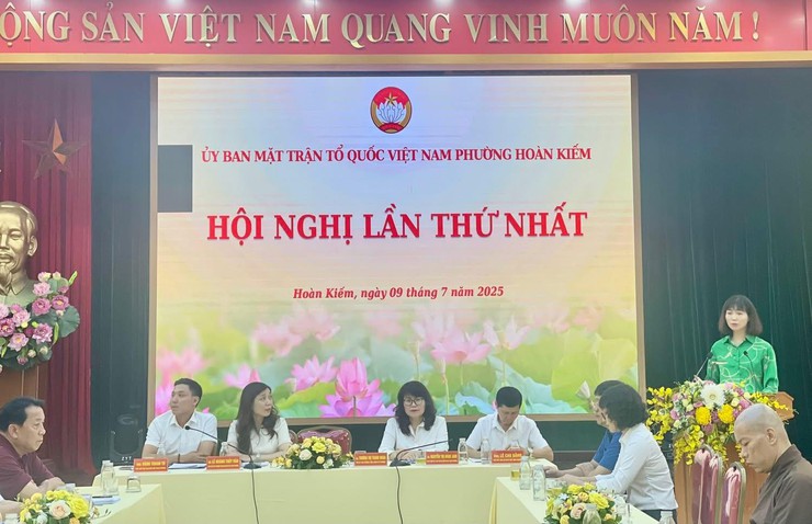 Hội nghị lần thứ nhất Ủy ban MTTQ Việt Nam phường Hoàn Kiếm- Ảnh 4.