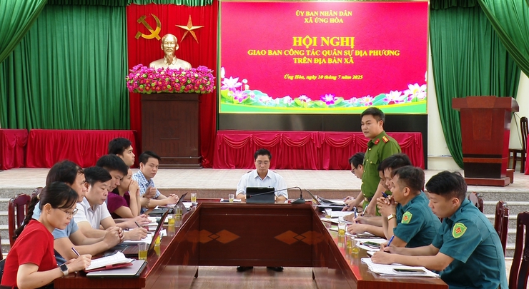 UBND XÃ ỨNG HOÀ GIAO BAN CÔNG QUỐC PHÒNG – QUÂN SỰ.- Ảnh 2.