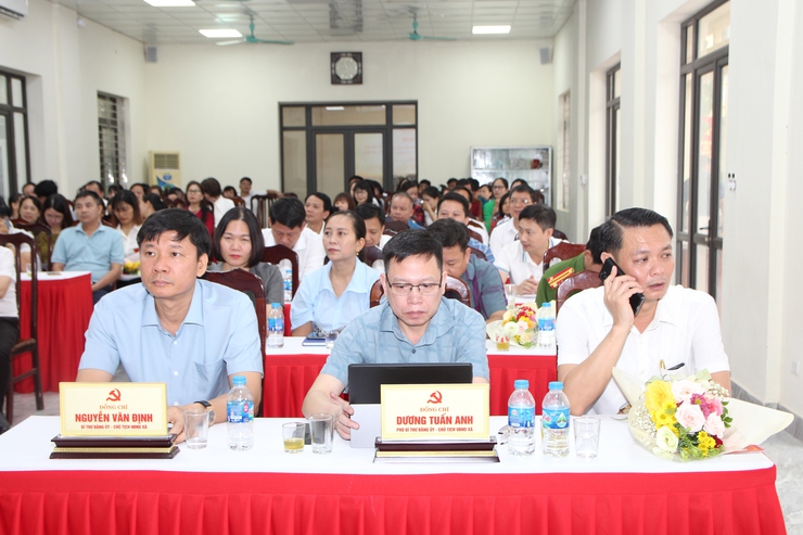Hòa Xá: công bố quyết định thành lập tổ chức cơ sở Đảng trực thuộc và công tác cán bộ- Ảnh 5.