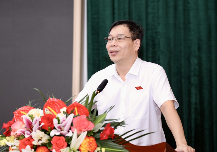 Đoàn đại biểu Quốc hội Thành phố Hà Nội tiếp xúc cử tri sau Kỳ họp thứ 9, Quốc hội khóa XV theo hình thức trực tiếp và trực tuyến- Ảnh 5.