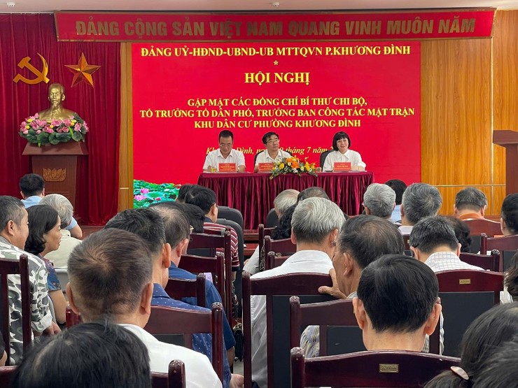 Khương Đình: Tổ chức gặp mặt hệ thống chính trị khu dân cư- Ảnh 1.