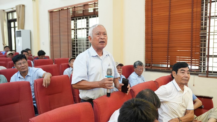       UBND xã Dương Hoà tổ chức hội nghị lấy ý kiến cộng đồng về phương án tuyến, vị trí công trình xây dựng theo tuyến Dự án đầu tư xây dựng đường sắt đô thị  thành phố Hà Nội tuyến số 5- Ảnh 5.
