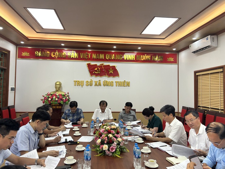 Tiểu ban Văn kiện Đại hội Đại biểu Đảng bộ xã Ứng Thiên tổ chức Hội nghị triển khai nhiệm vụ- Ảnh 10.