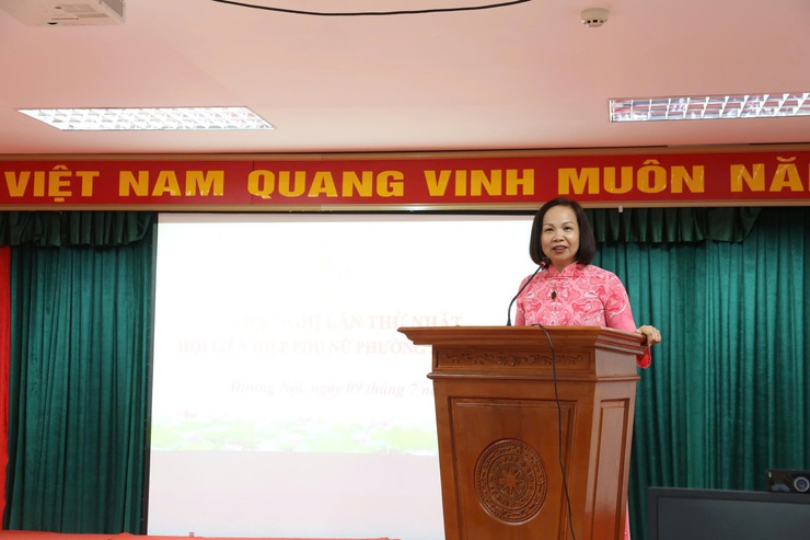 Hội LHPN phường Dương Nội tổ chức Hội nghị lần thứ nhất, nhiệm kỳ 2021-2026- Ảnh 4.