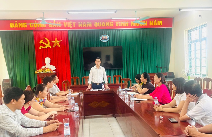 KIỂM TRA CÔNG TÁC CHUẨN BỊ NĂM HỌC MỚI TẠI CÁC TRƯỜNG HỌC TRÊN ĐỊA BÀN XÃ ĐA PHÚC- Ảnh 3.