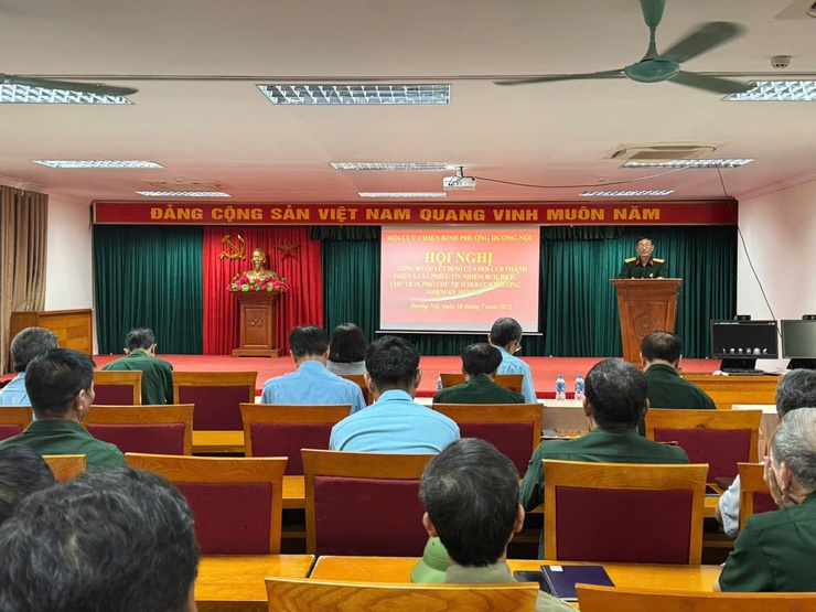 Hội CCB phường Dương Nội tổ chức Hội nghị lần thứ nhất, nhiệm kỳ 2022 - 2027- Ảnh 1.