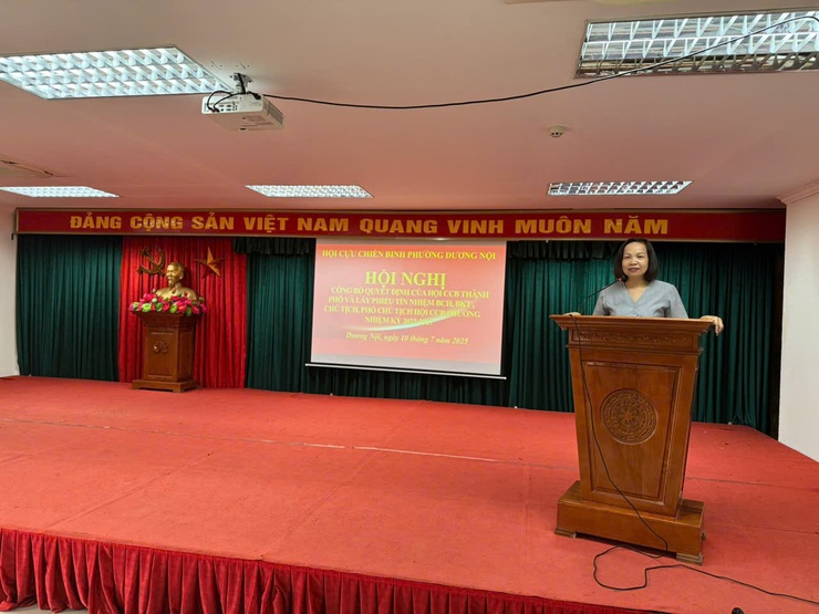 Hội CCB phường Dương Nội tổ chức Hội nghị lần thứ nhất, nhiệm kỳ 2022 - 2027- Ảnh 2.