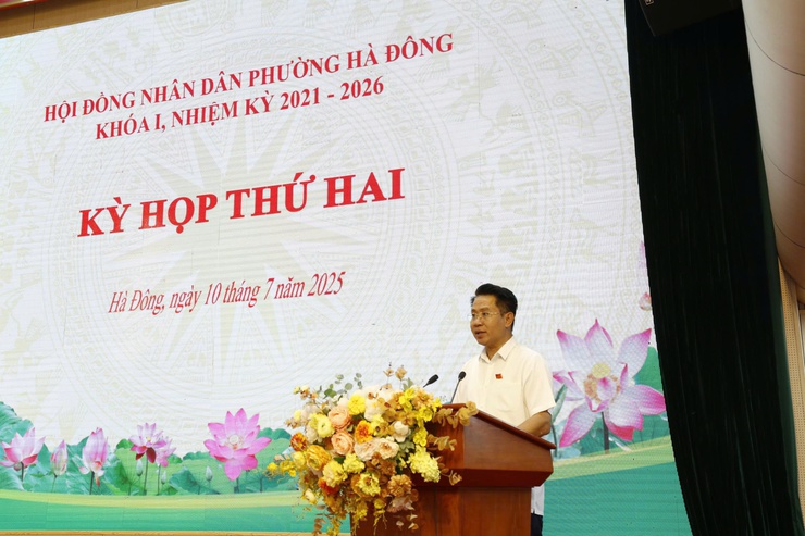 HĐND phường Hà Đông họp kỳ thứ 2 quyết nghị nhiều nội dung về phát triển kinh tế, xã hội- Ảnh 1.