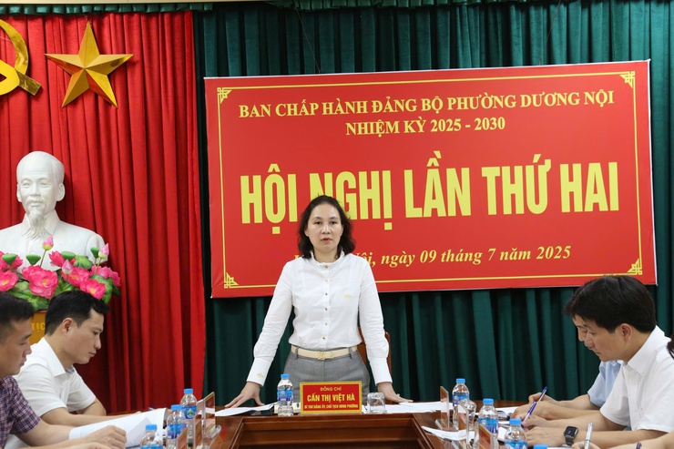 Nêu cao quyết tâm thực hiện thắng lợi các nhiệm vụ chính trị của phường Dương Nội sau khi thành lập- Ảnh 4.