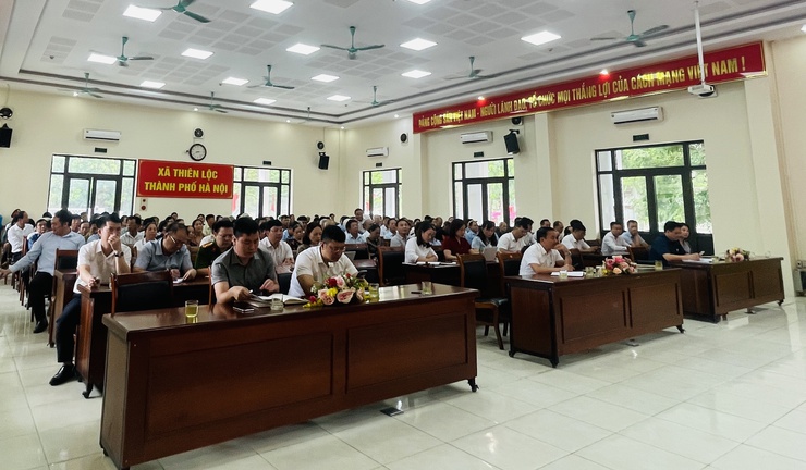 Hội nghị tiếp xúc cử tri sau kỳ họp thứ Nhất HĐND xã Thiên Lộc khoá I, nhiệm kỳ 2021 - 2026- Ảnh 2.
