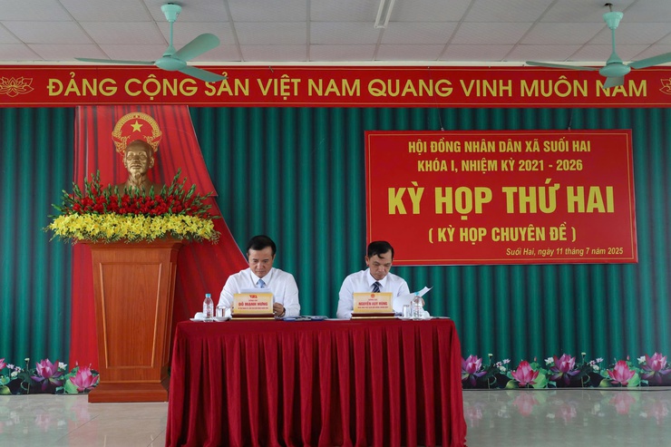 HĐND xã Suối Hai tổ chức kỳ họp chuyên đề, quyết nghị nhiều nội dung quan trọng.- Ảnh 3.