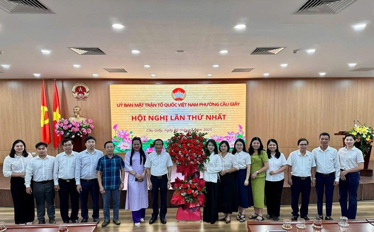 Hội nghị lần thứ nhất Uỷ ban MTTQ Việt Nam phường Cầu Giấy- Ảnh 1.