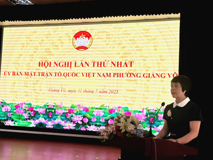HỘI NGHỊ LẦN THỨ NHẤT ỦY BAN MTTQ VIỆT NAM PHƯỜNG GIẢNG VÕ- Ảnh 3.