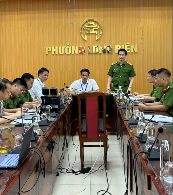 UBND Phường Long Biên làm việc với Phòng Cảnh sát PCCC&CNCH về công tác phòng cháy, chữa cháy và cứu nạn cứu hộ- Ảnh 1.